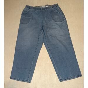 Cabin creek women’s elastic waist band blue jeans